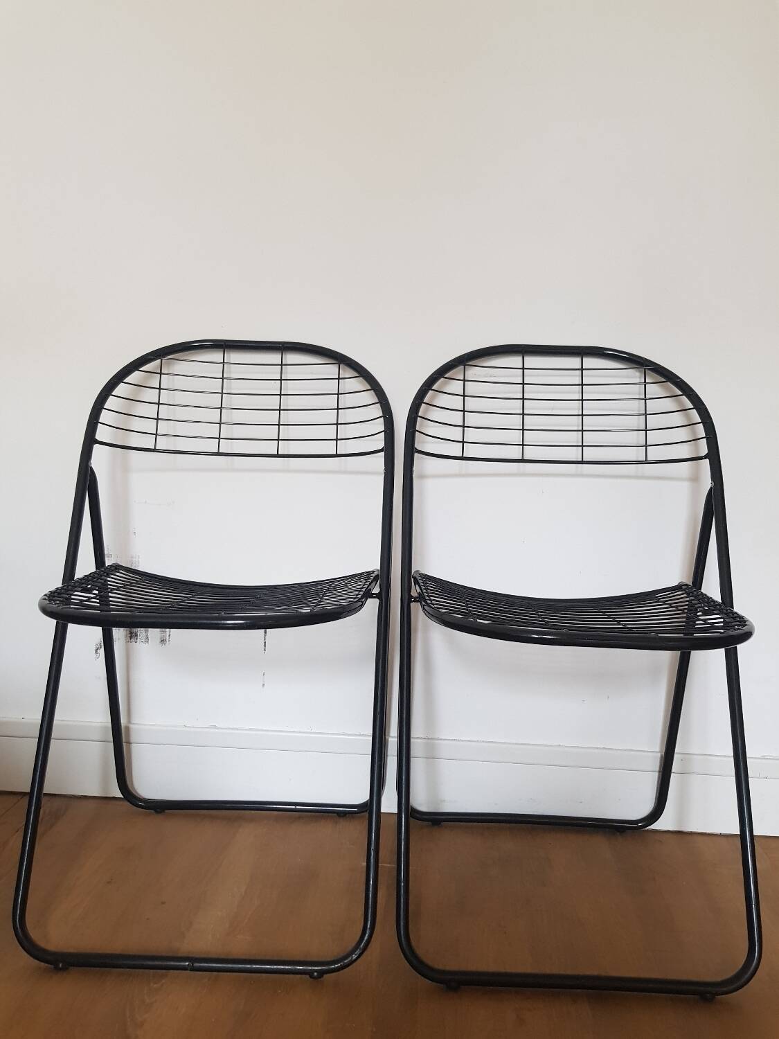 Set of 2 Alland folding chairs by Niels Gamelsgaard