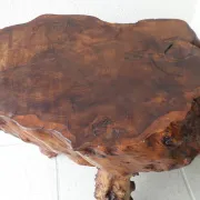 Solid wood stool