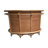 Vintage rattan bar