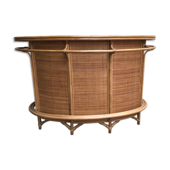 Vintage rattan bar