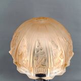 Important Art Deco Wrought Iron Lamp, by Bartelemie, France, Circa 1925