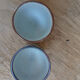 2 vintage Korean ceramic shells