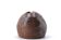 Vase en céramique marron signé, années 70