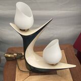 Very beautiful vintage design lamp from the 50s in iridescent ceramic VERCERAM