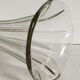 Art-Deco high foot vase in molded crystal early twentieth century