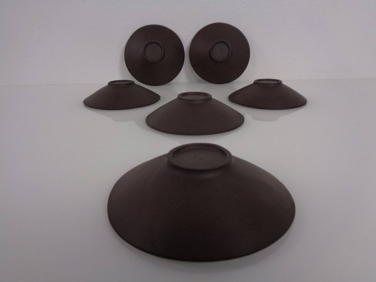 Ceramic bowls by Inge Böttger for BKW Keramik, 1960s, set of 6.