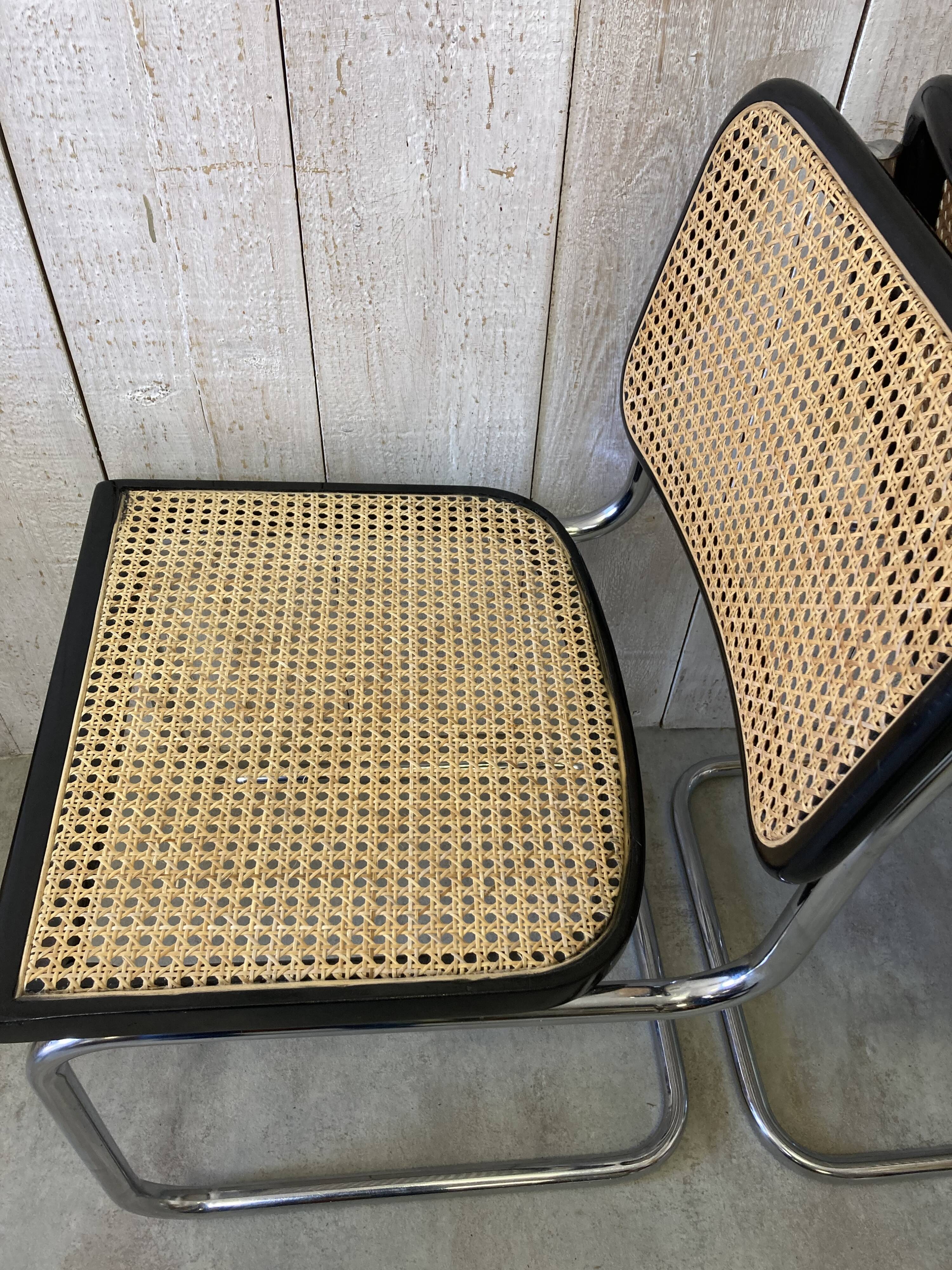 Pair of B32 chairs by Marcel Breuer