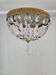Antique basket chandelier with pendants