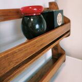 Vintage wooden wall shelf