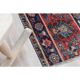 Tapis couloir fait main en laine et coton Oushak turc des années 1970, 44x251.