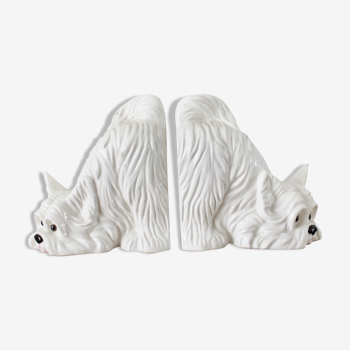 bookends greenhouse, vintage, dog