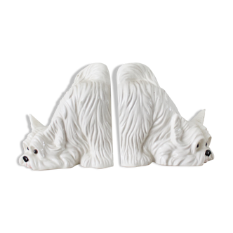 bookends greenhouse, vintage, dog