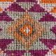 Tapis Couloir Vintage Anatolien Orange Motifs Géométriques, 83x367 Cm
