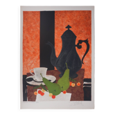 Yves Ganne: Tea Time, original signed lithograph