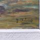 Oil on canvas signed Gaston Aubert Landscape of the countryside
