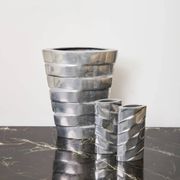 Vase "Strates" XL en fonte aluminium, 1970s