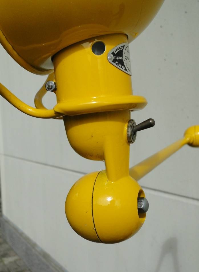 Jieldé lamp yellow 2 arms of Jean Louis Domecq