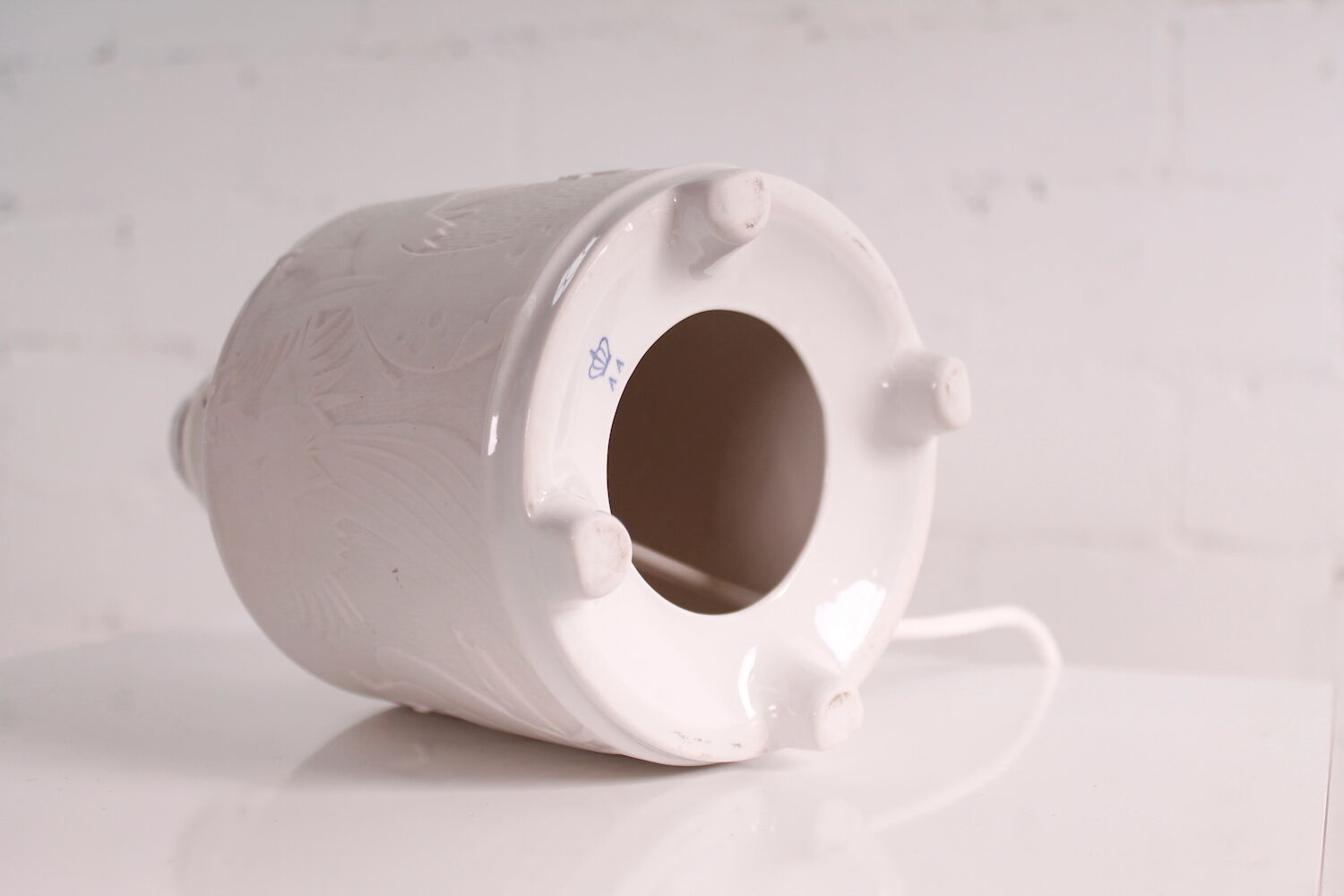 Vintage Biscuit Ceramic Table Lamp from Kaiser, 1960s