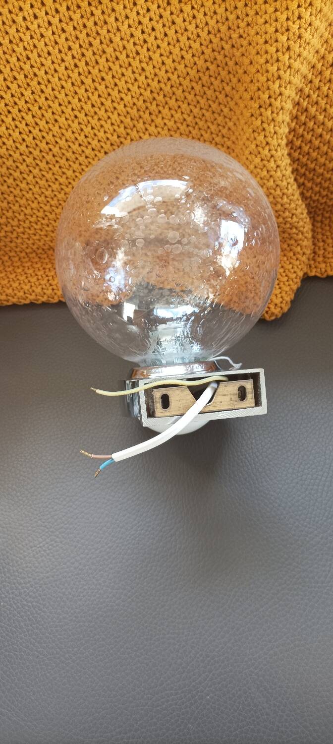 Crystal globe wall lights