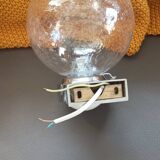 Crystal globe wall lights