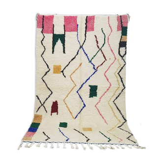 Tapis marocain berbère 240 x 154 cm tapis azilal en laine