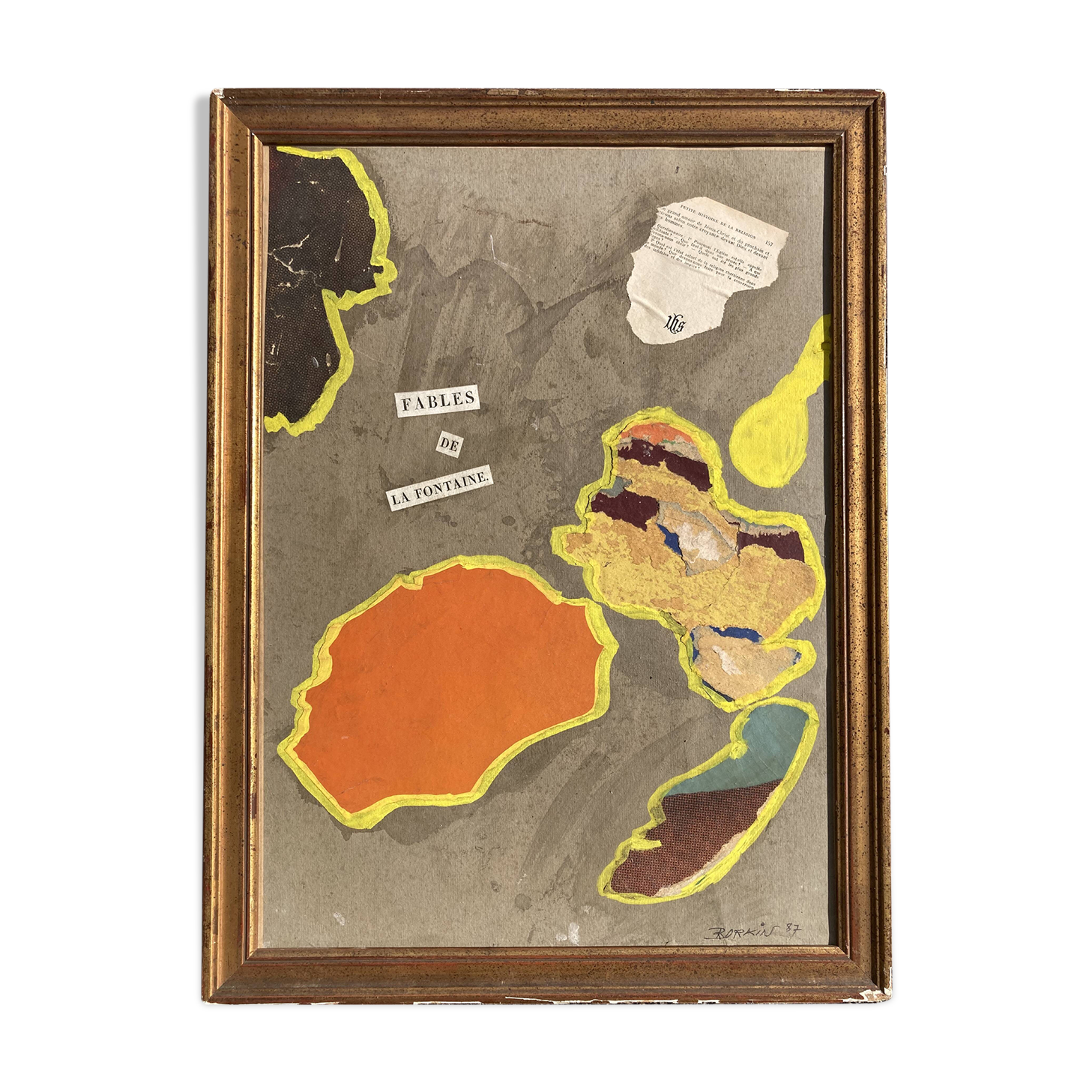 Borkin (born in 1932) Collage to La Fontaine's fables