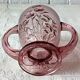 Vintage purple art deco verelys vase, "les campanules" model
