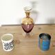 Pair of Keith Haring pots in opaline.