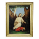 Oil painting on canvas, angel with sleeping child.