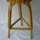 Porte pot en rotin et bambou vintage