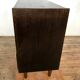 Commode vintage chêne teinte noir wenge 1950