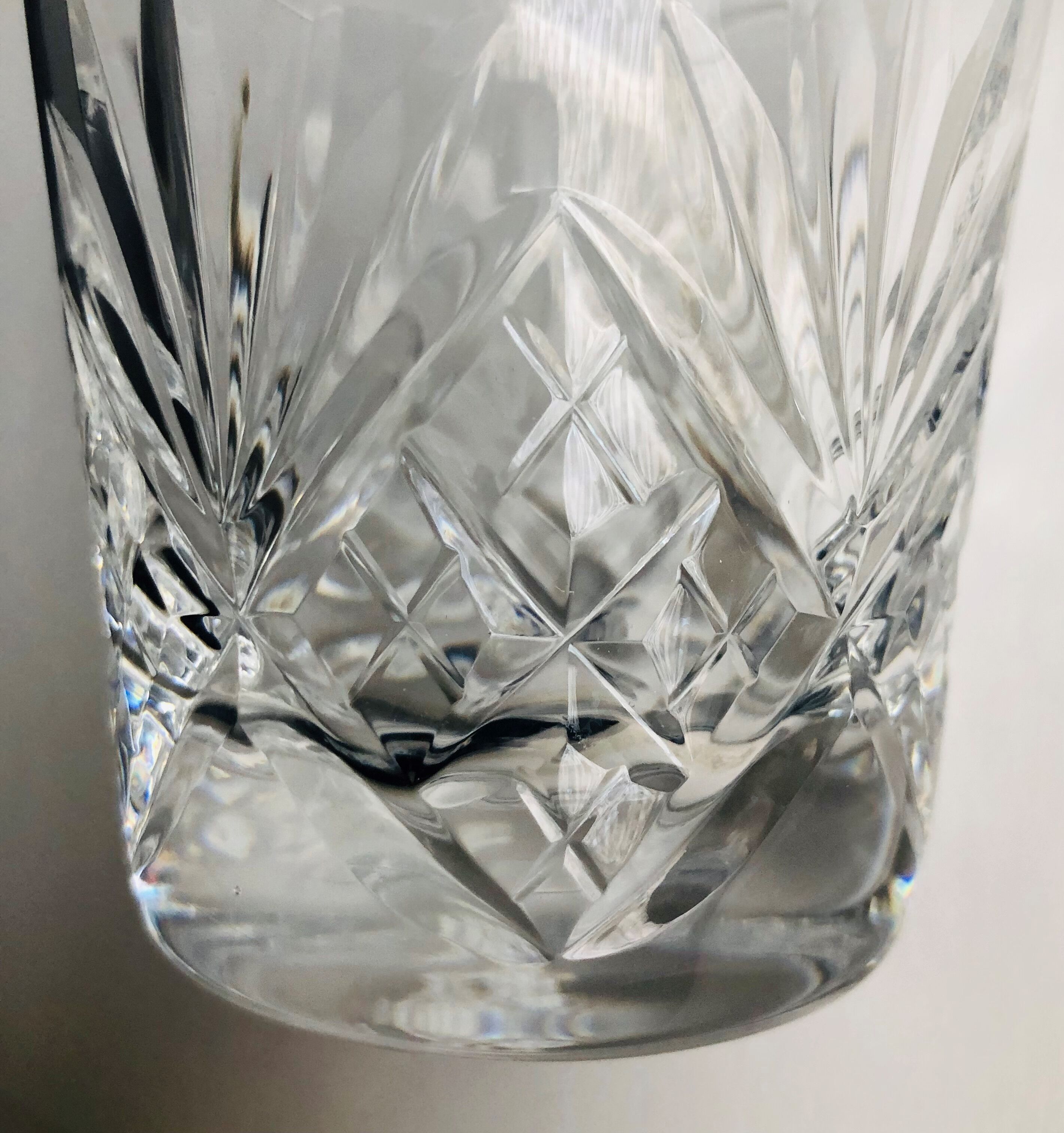 6 Whisky glasses in cut crystal of Saint Louis chantilly model