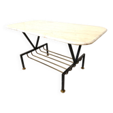Table basse vintage italienne en marbre, 1950