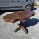 Antique round table in solid oak