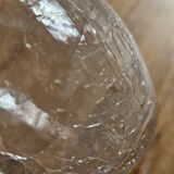 Pair of cracked glass vases