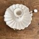 Antique enamelled sheet metal candle holder