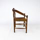 Dutch Antique Oak and Rush Chair, 1930s