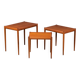 Tables Gigognes en Teck, Danemark, 1960s, Set de 3