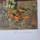 Isis Kischka (1908-1973) - Lithographie en couleurs - Bouquet de fleurs