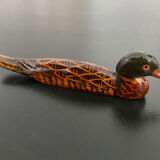 6 knife holders shaped lacquered wood duck