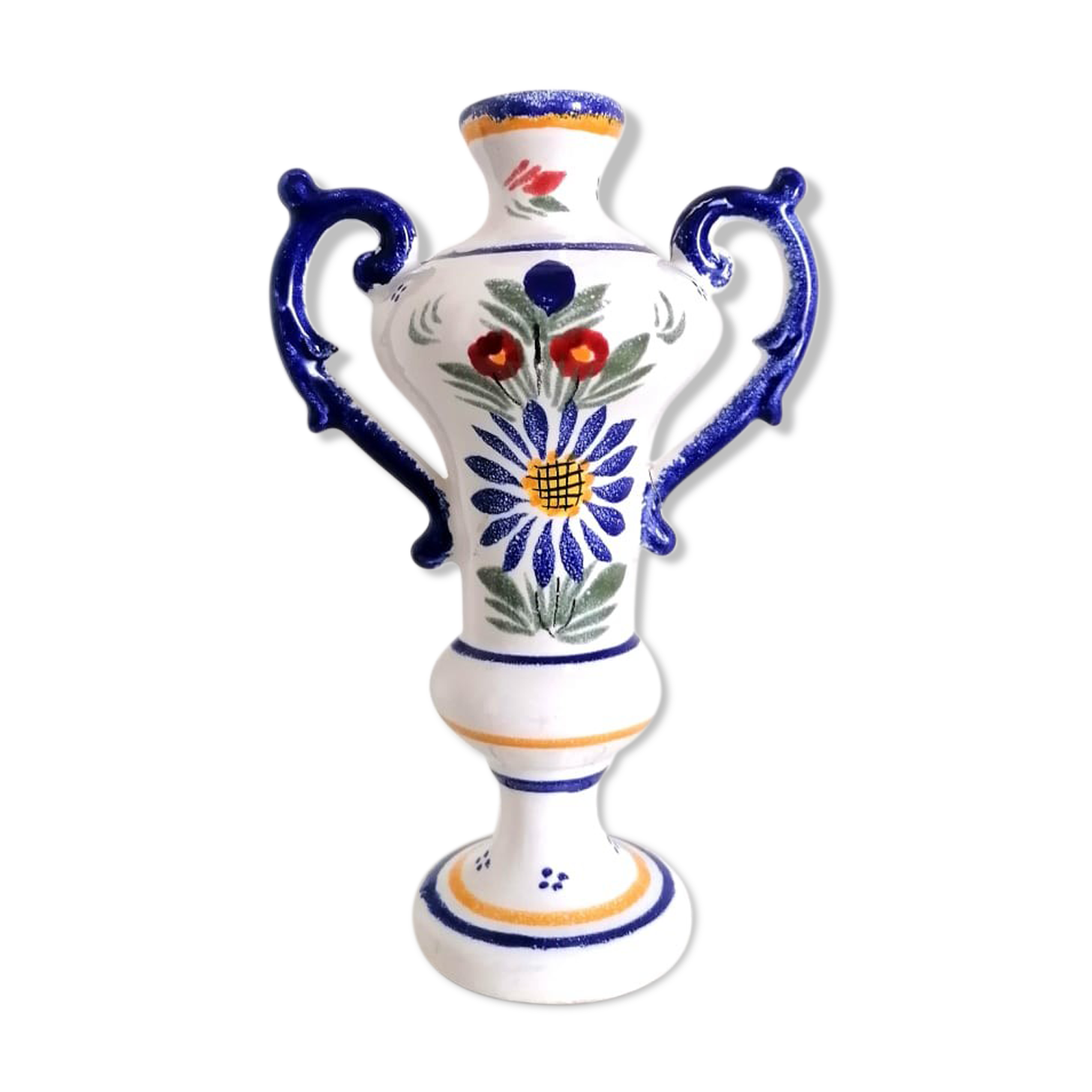 Soliflore in earthenware Henriot Quimper