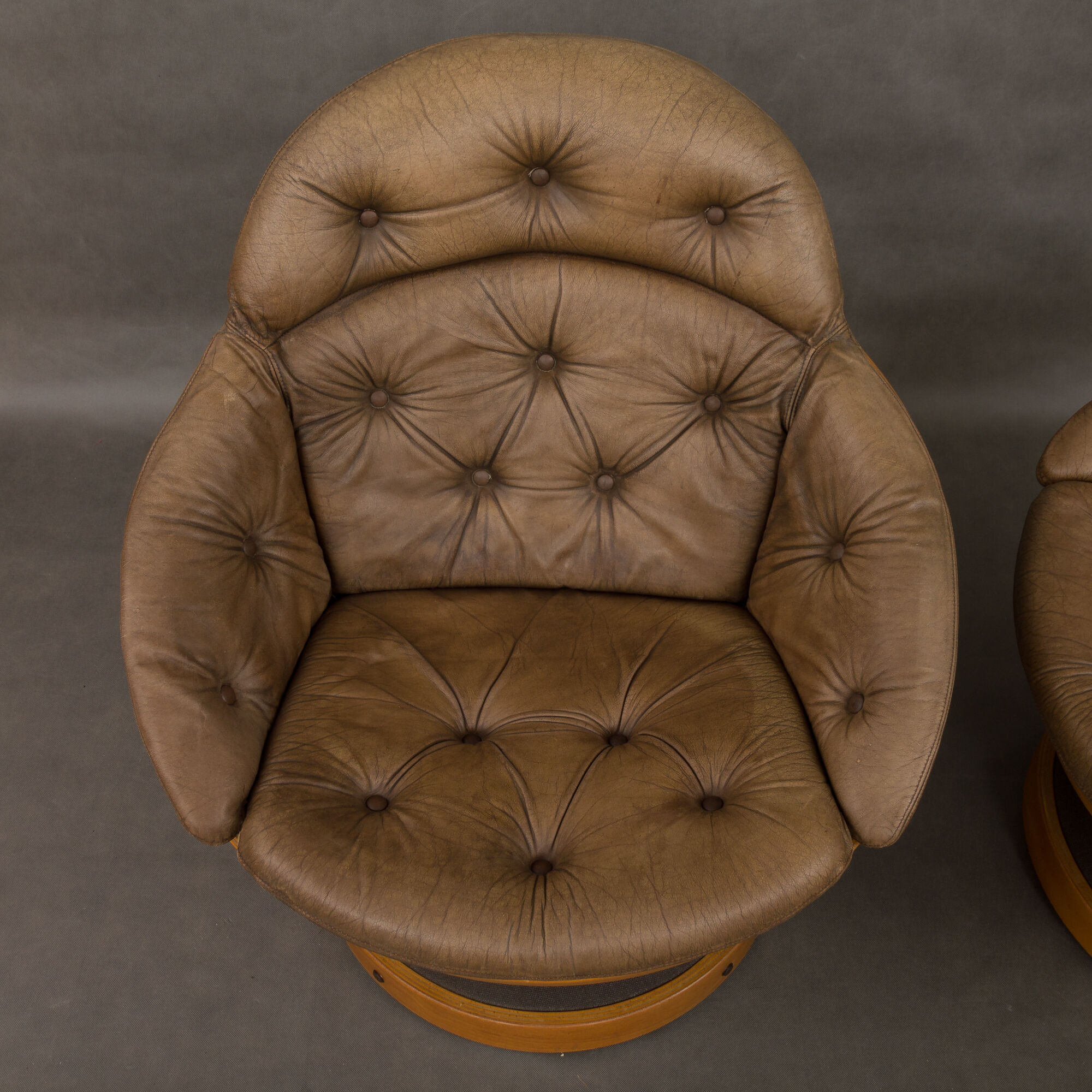 Armchairs designed by Oddmund Vad in  1970