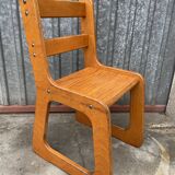 Small child school chair baby desk chair design 70s Montessori
