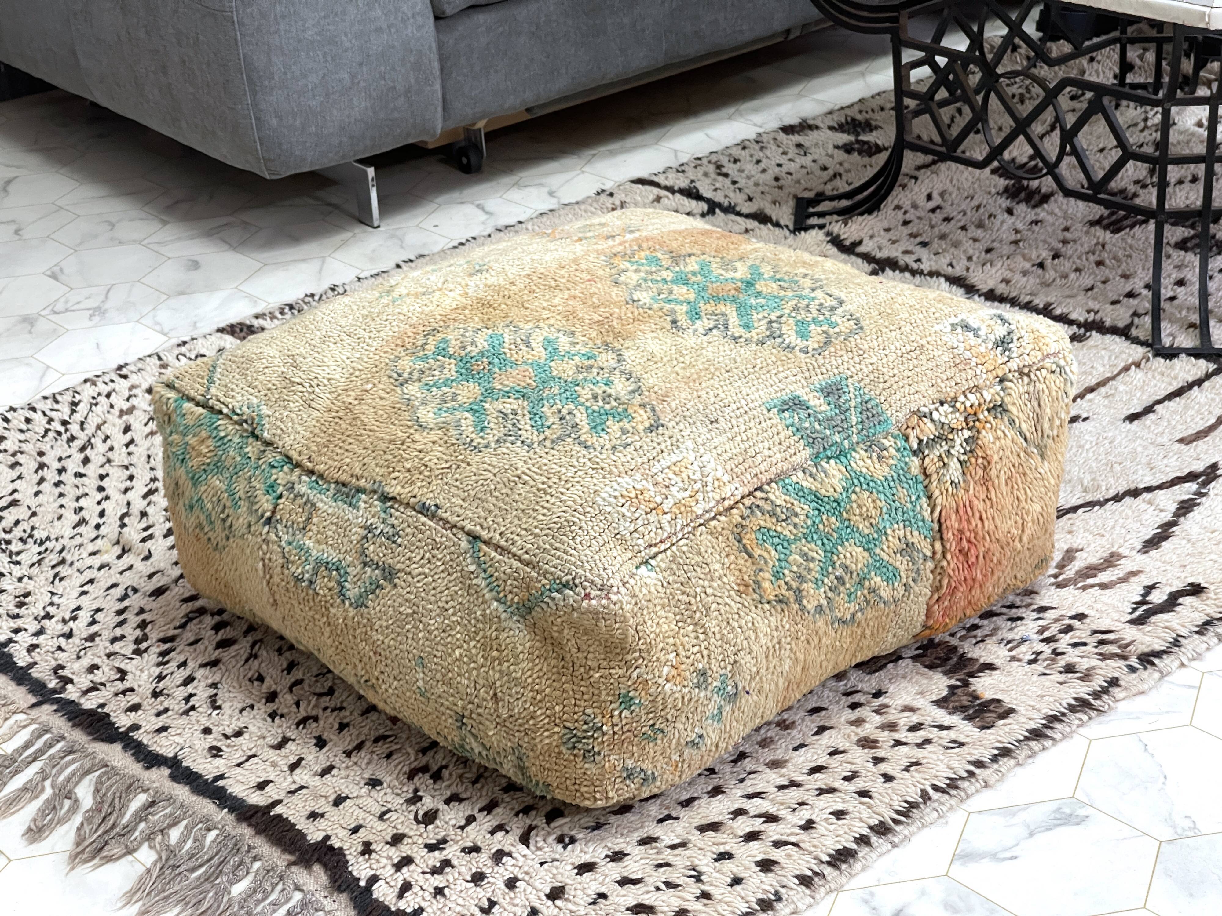 Moroccan kilim pouf
