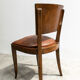 Set de six chaises cuir art déco France 1930
