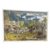 Scène de calèche du XXème siècle