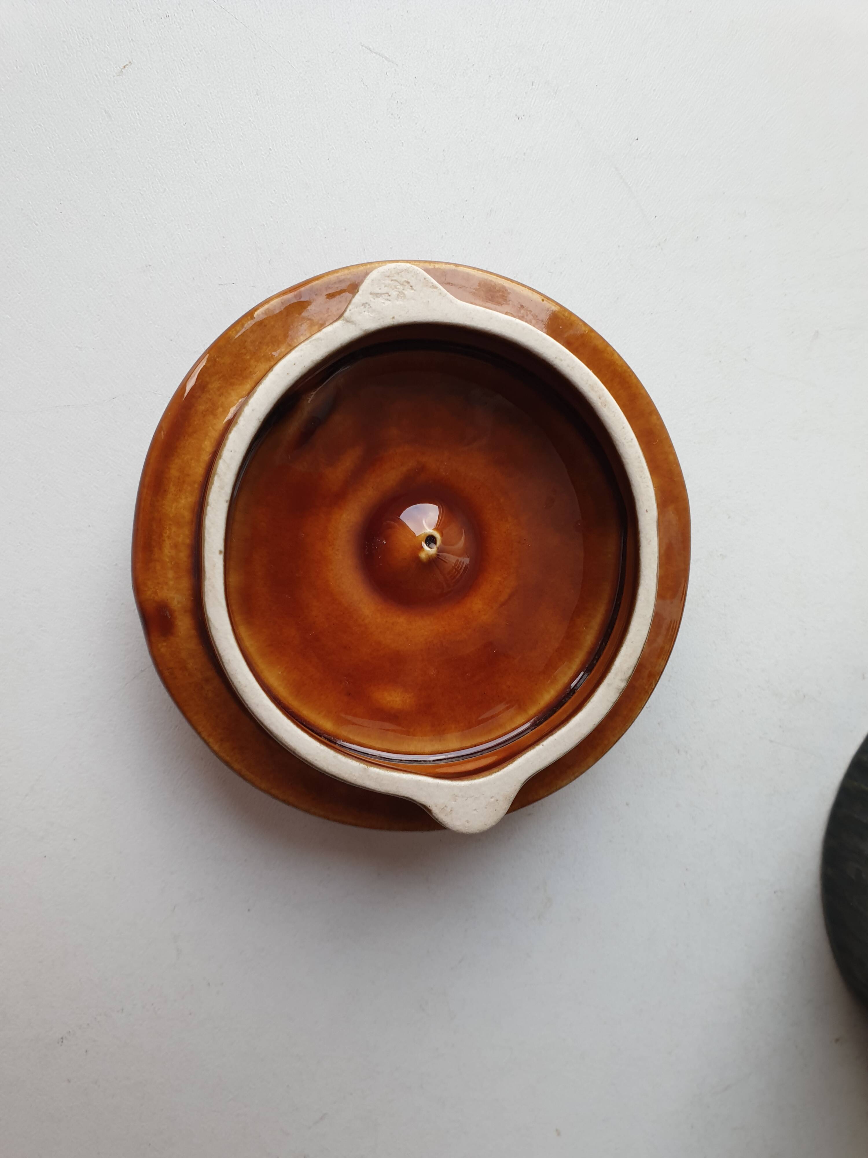 Vintage porcelain coffee pot signed Boch Rambouillet