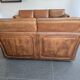 Roche Bobois vintage lounge from the 80s – cognac buffalo leather – 2 sofas + pouf