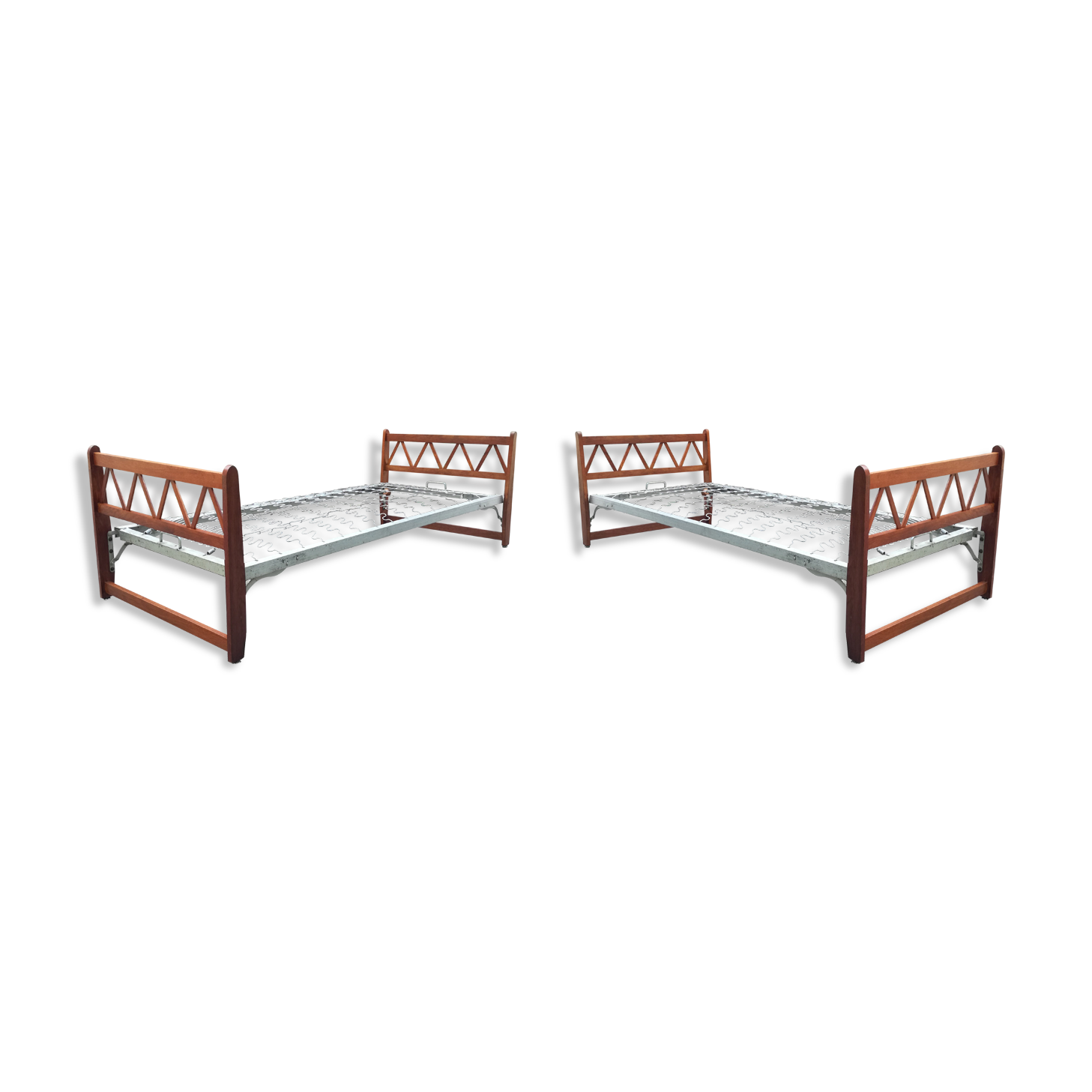 Pair of daybeds with braces 1950