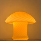 Lampe champignon vintage faite à la main en verre de Murano, Italie, années 70
